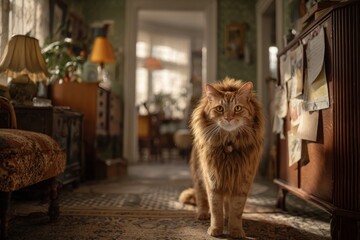 Cheshire-like cat disguised as lion, eases stress. Research breakthroughs open new medical frontiers.