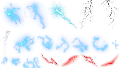 Cracked white wall texture with peeling paint, lightning in the night sky. lightning bolt on black. lightning over black. Thunderstorm with Lightning