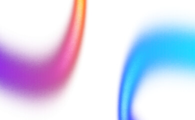 Grainy noisy color gradient shape cutout on transparent background, Abstract vibrant neon shaped color gradient cutout, grunge rough texture multicolored glowing light leaks effect