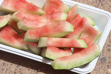 Watermelon Rinds Close Up