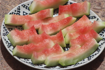 Watermelon Rinds Close Up