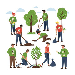 Guardians of Nature: Volunteers Caring for Trees