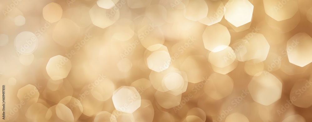 Aufkleber the shimmering golden bokeh creating a warm and festive atmosphere.