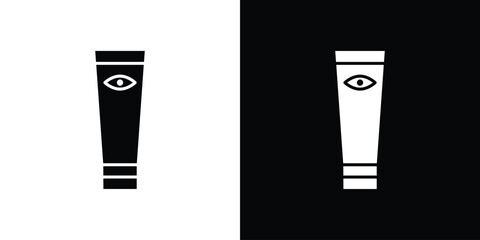 Eye cream icon. black and white line icons pack.