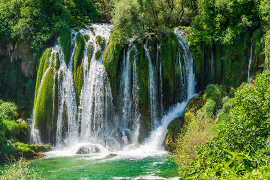 View of Kravica Waterfalls in Bosnia-Herzegovina