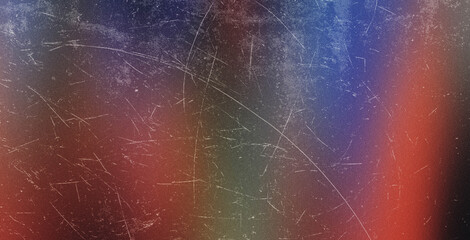 Old film light leaks texture with scratches, noise, iridescent light. Grunge retro photo style,...