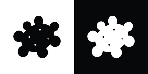 Pigment icon. black and white line icons pack.