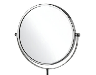 Chrome Double-Sided Rotating Vanity Mirror on Stand
