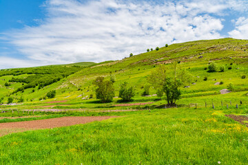 Rural landscape in Lukomir, the highest village in Bosnia-Herzegovina