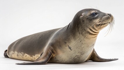 Hawaiian Monk Seal on studio background