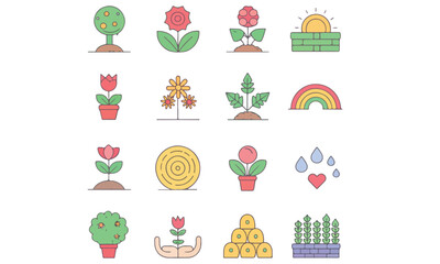 Farm & Agriculture Icons Set