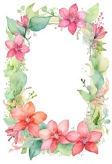 Whimsical camellia flowers create a beautiful blank canvas for heartfelt messages on a charming greeting card or poster layout Generative AI
