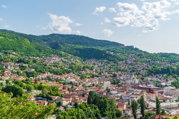 Obraz premium View of Sarajevo, capital of Bosnia and Herzegovina