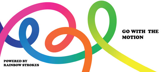 Modern Abstract Digital Vector Illustration Featuring Colorful 3D Gradient Waves, Curved Rainbow Lines, Fluid Spiral Shapes, and Vibrant Ribbon Patterns for Futuristic Design Concepts, Posters,