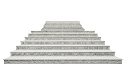 ladder on white background