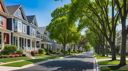 beautiful neighborhood street