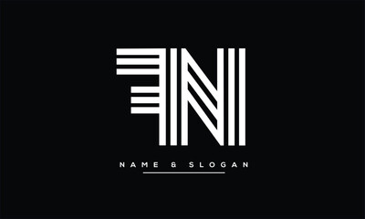 FN, NF, F, N Abstract Letters Logo Monogram