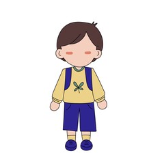 Cute Little Boy in Uniform