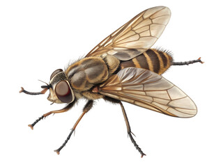 Closeup of a Horse Fly on transparent background