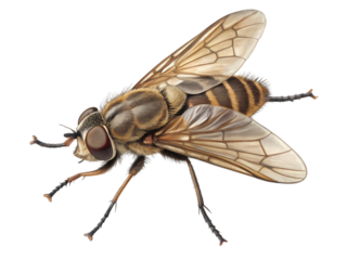 Closeup of a Horse Fly on transparent background