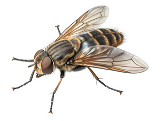 Closeup of a Horse Fly on transparent background