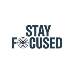 Stay Focused Motivational Icon