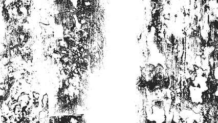grunge distressed texture overlay background, vintage black and white wall surface texture, rough cracked abstract texture for design, old worn peeling paint texture template