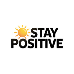 Stay Positive Motivational Icon