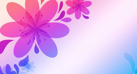 Obraz premium Abstract floral gradient background
