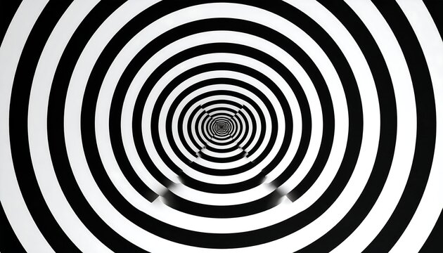 Abstract black and white spiral pattern