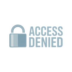 Access Denied Alert Icon Design