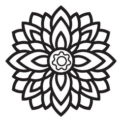 Elegant Mandala Pattern Design Element for Decoration Projects