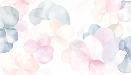 水彩風の花のイラスト背景_5