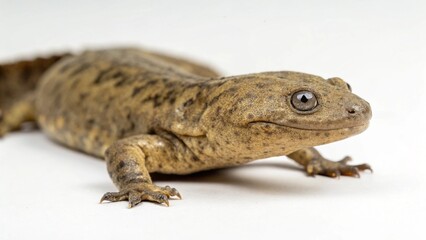 Hellbender on studio background