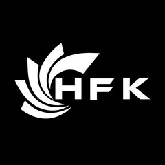 HFK letter design. HFK letter technology logo design. HFK Monogram logo design for an entrepreneur and business.