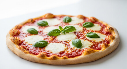 pizza with tomato and mozzarella