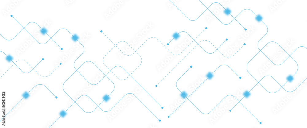 Poster abstract futuristic technology background. technology background with crossed lines and dots.