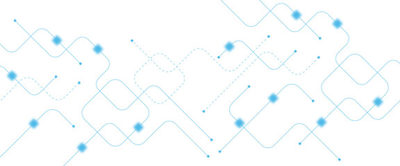 Abstract futuristic technology background. Technology background with crossed lines and dots.