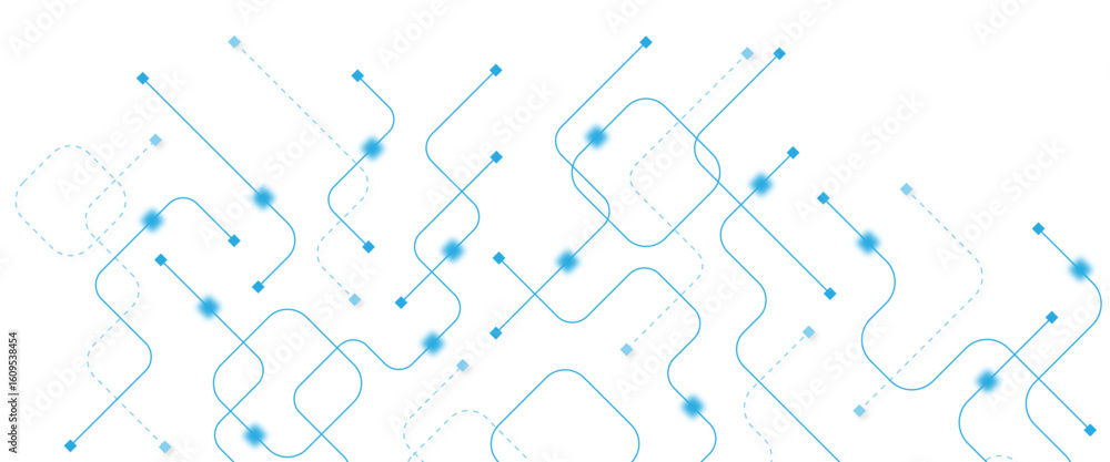 Poster abstract futuristic technology background. technology background with crossed lines and dots.