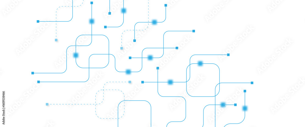 Poster abstract futuristic technology background. technology background with crossed lines and dots.