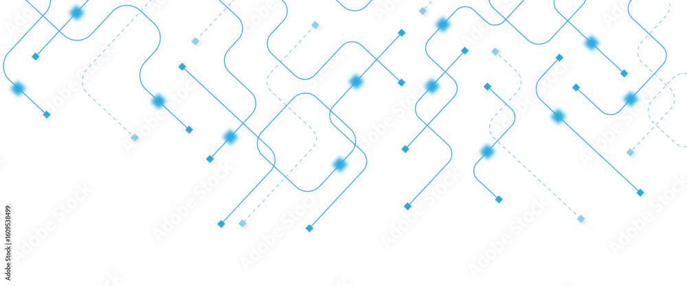 Poster abstract futuristic technology background. technology background with crossed lines and dots.
