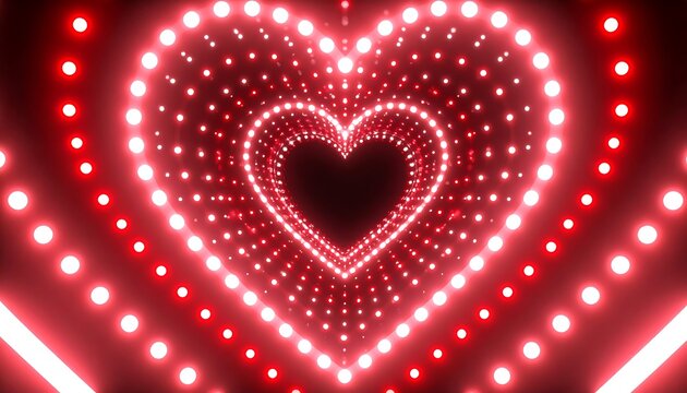Heart-shaped light tunnel (1) - Powered by Adobe