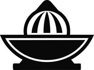 Lemon Squeezer Glyph Icon. Kitchen Gadget Silhouette Vector Graphic.