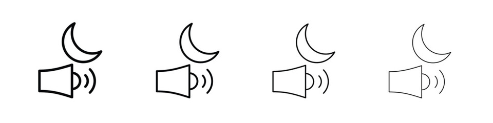 Adzan icon illustration sign collection. vector symbol or logo.