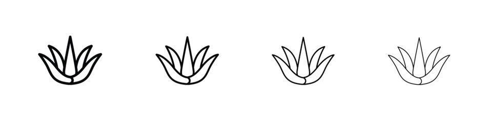 Aloe vera icon illustration sign collection. vector symbol or logo.