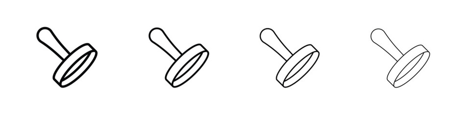 Rubber stamp icon illustration sign collection. vector symbol or logo.
