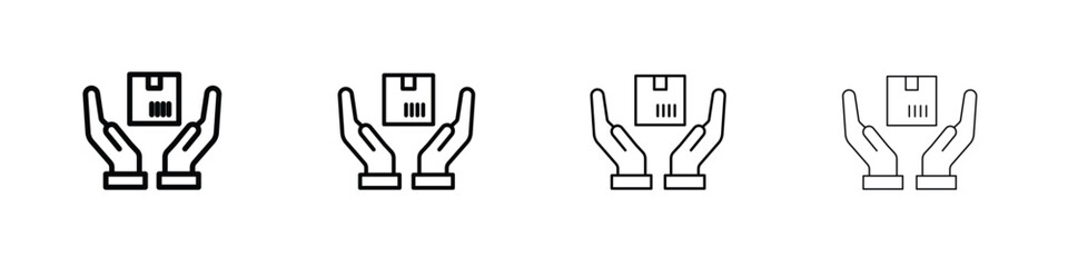 Safe delivery icon illustration sign collection. vector symbol or logo.