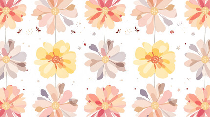 Watercolor background pattern pink flowers on white background, Pink pions watercolor on the white background	
