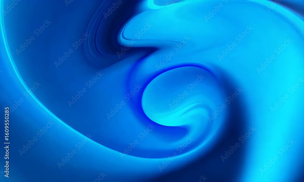 Poster abstract blue swirl texture with smooth fluid motion and dynamic light