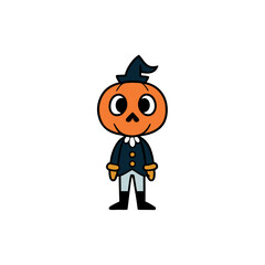 halloween pumpkin man